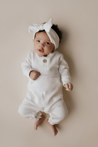 Ribbed Knot Headband by Three Little Tots