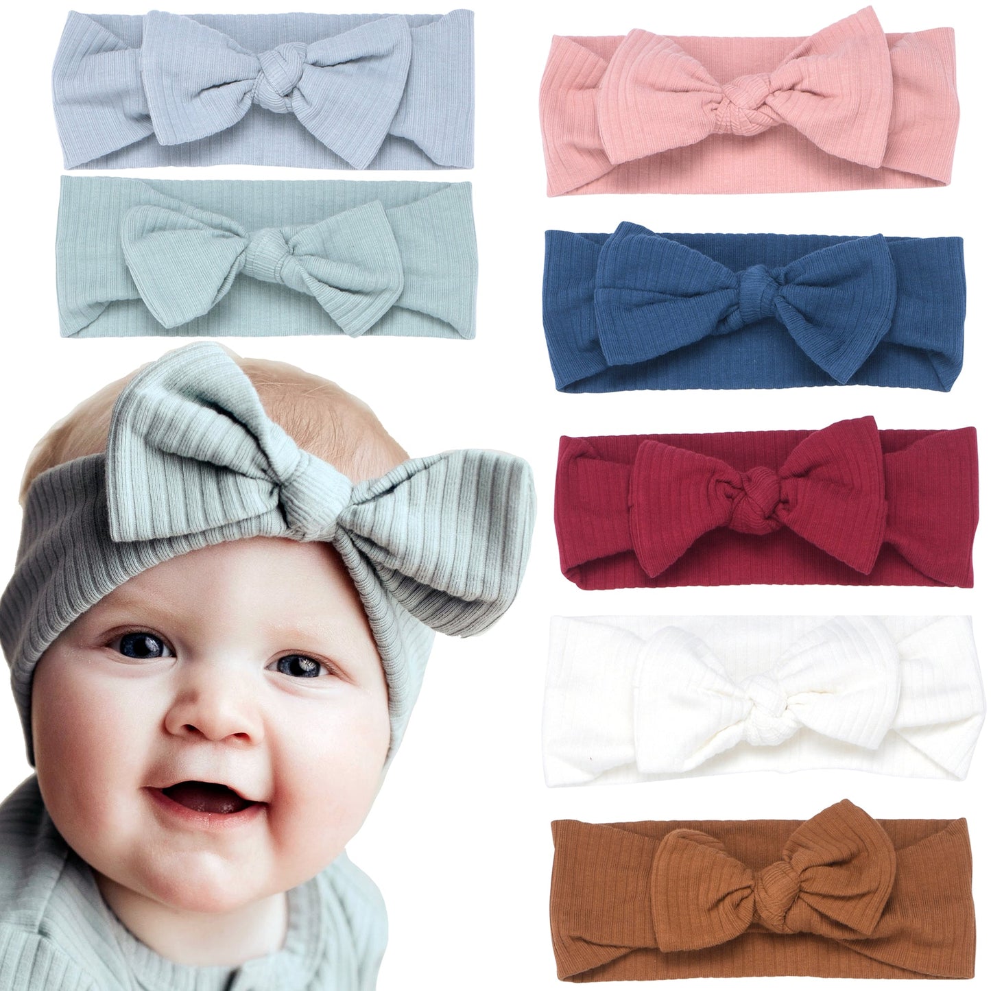 Ribbed Knot Headband by Three Little Tots