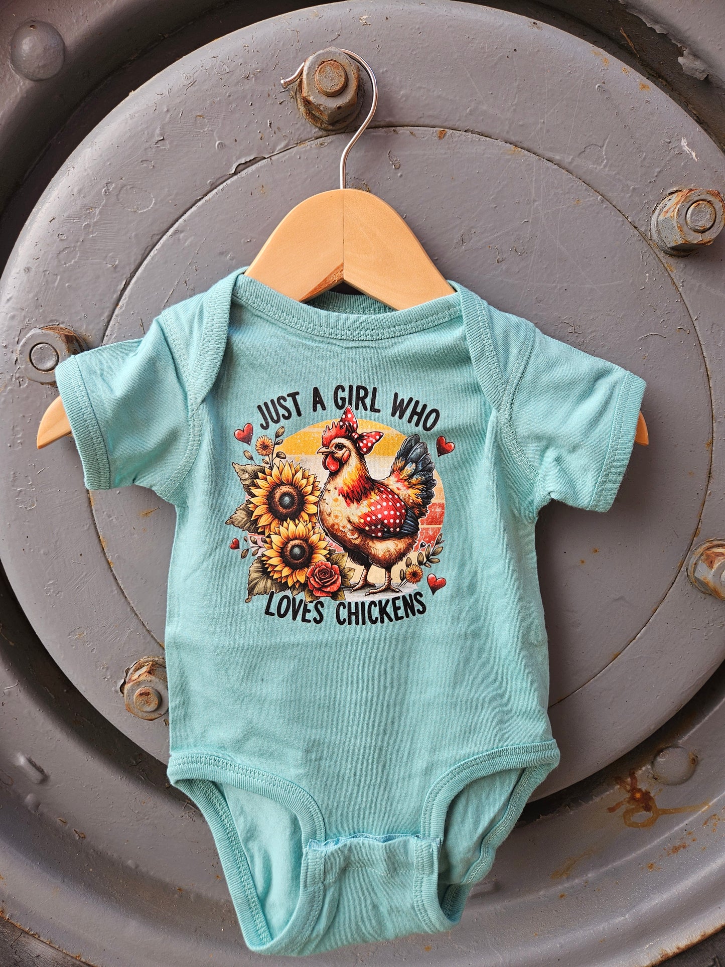 Just a Girl Who Loves Chickens Onesie