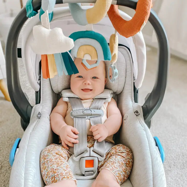 Bitzy Bespoke Itzy Bitzy Spiral Car Seat Activity Toy-Rainbow