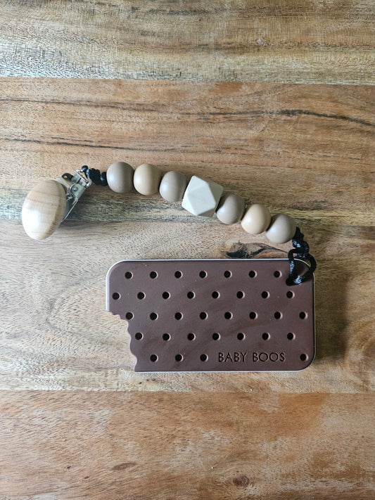 Ice Cream Sandwich Silicone Teether