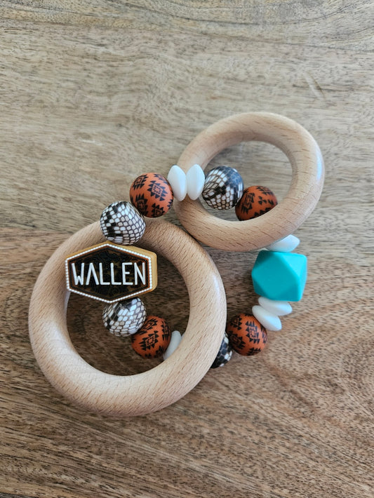 Wallen Silicone Teether Rattle