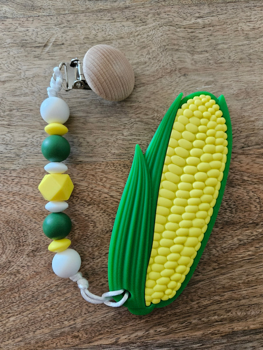 Corn on the Cob Silicone Teether