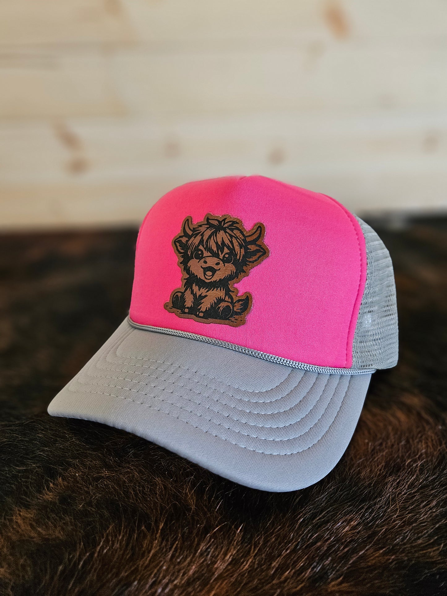 Baby Highland Hot Pink Trucker Hat