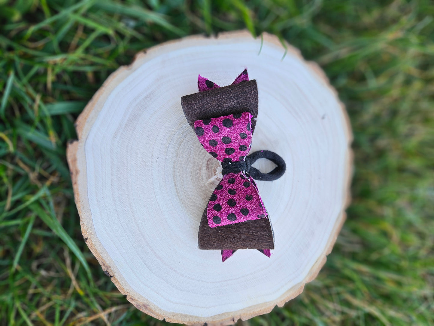 Cowhide Hair Bows- Large
