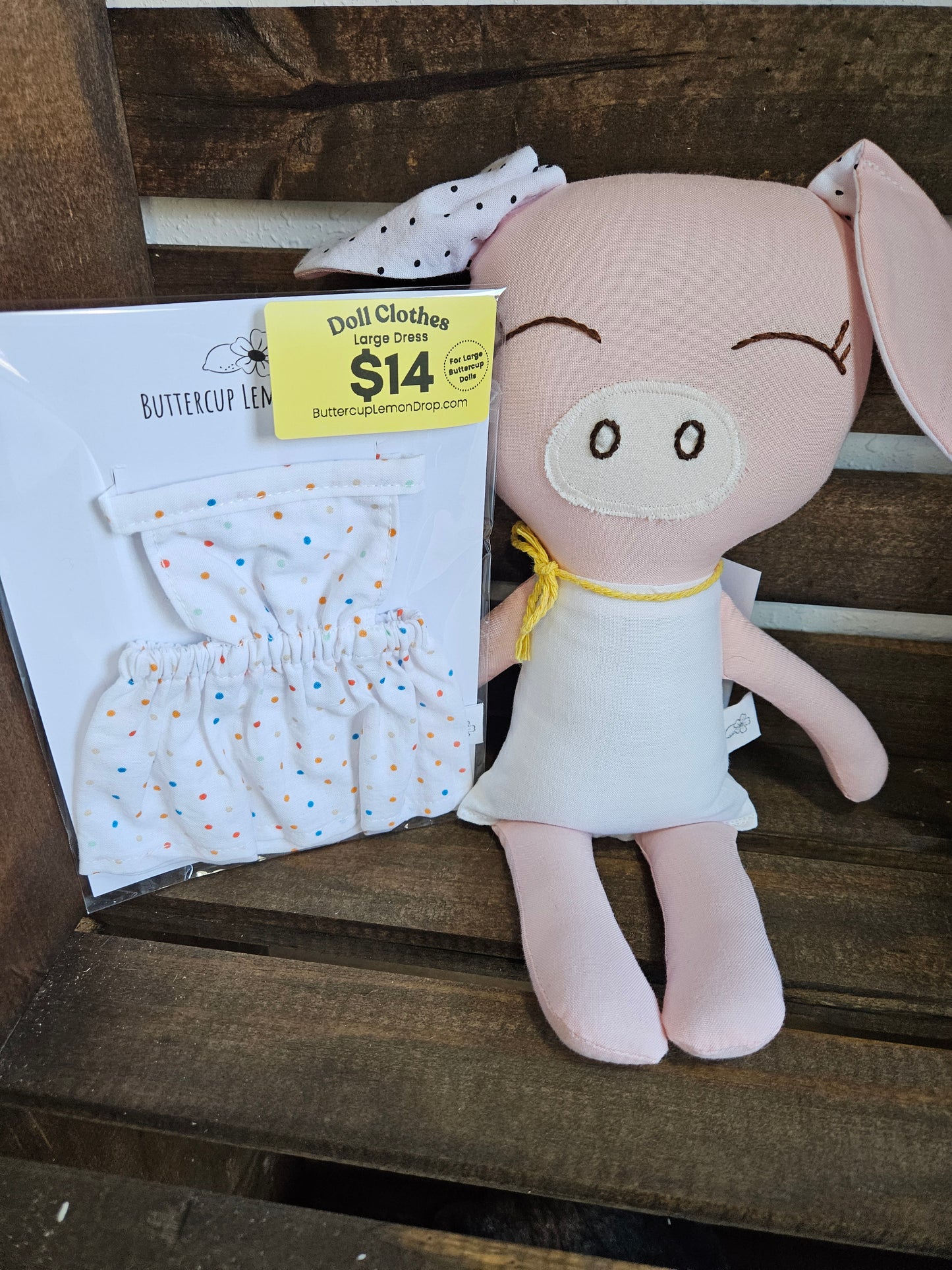 Doll Clothes Polk-a-Dot Dress- Mama