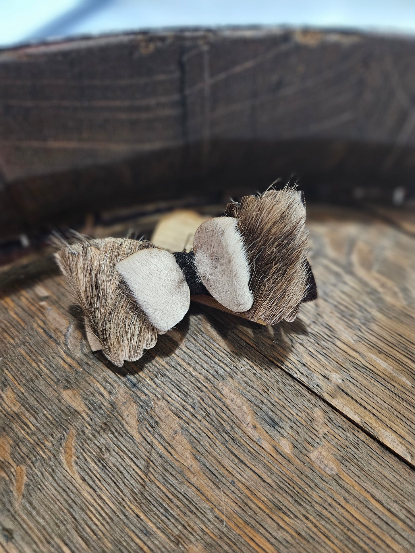 Cowhide Hair Bows- Medium