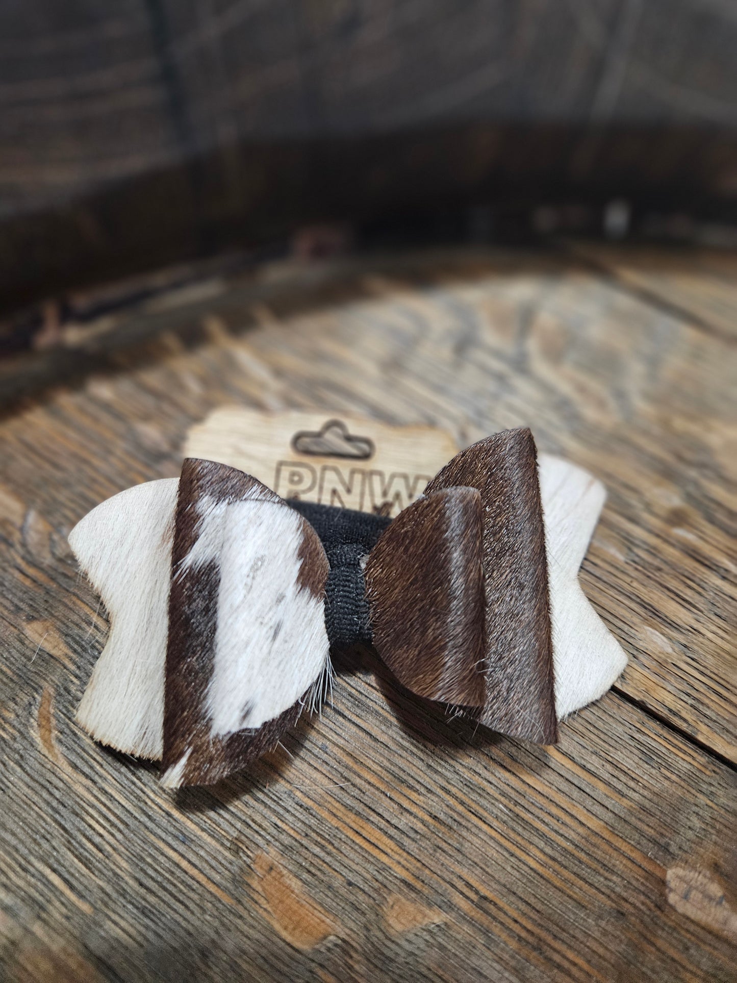 Cowhide Hair Bows- Medium