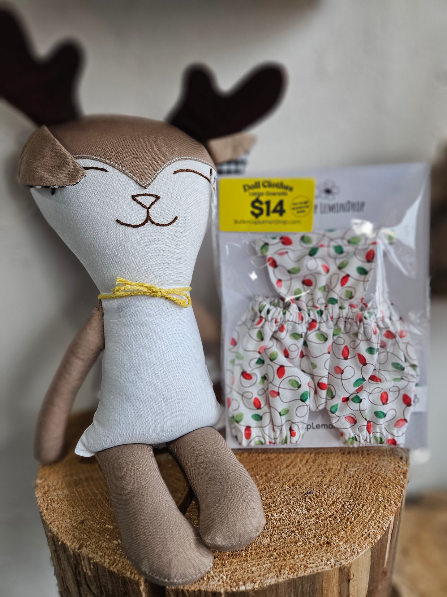 Doll Clothes Vintage Lights Overalls- Mama