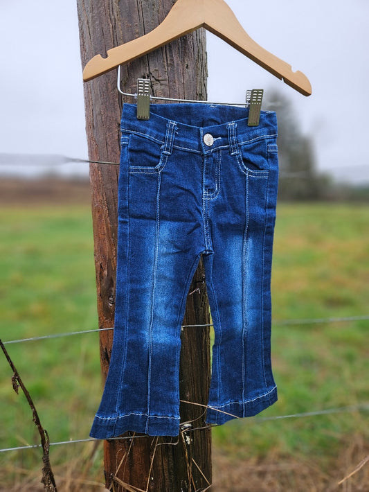 Flared Distressed Jeans