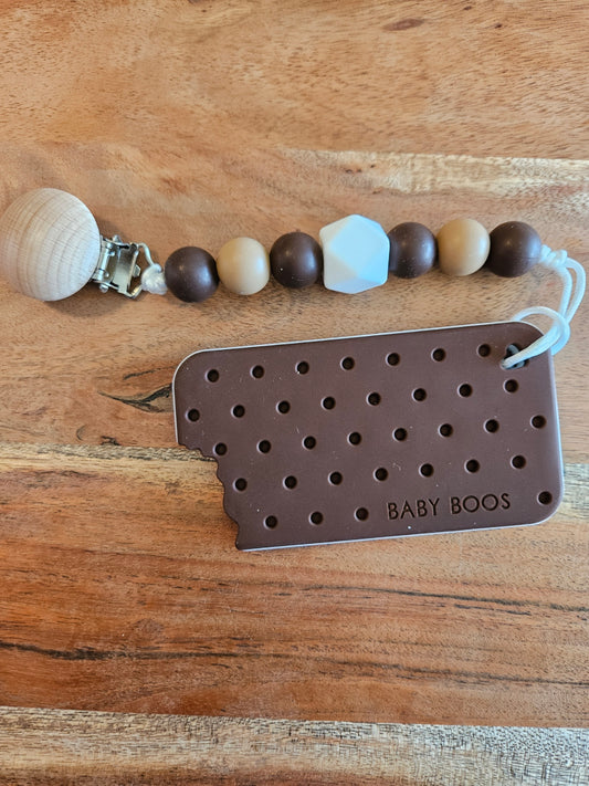 Ice Cream Sandwich Silicone Teether