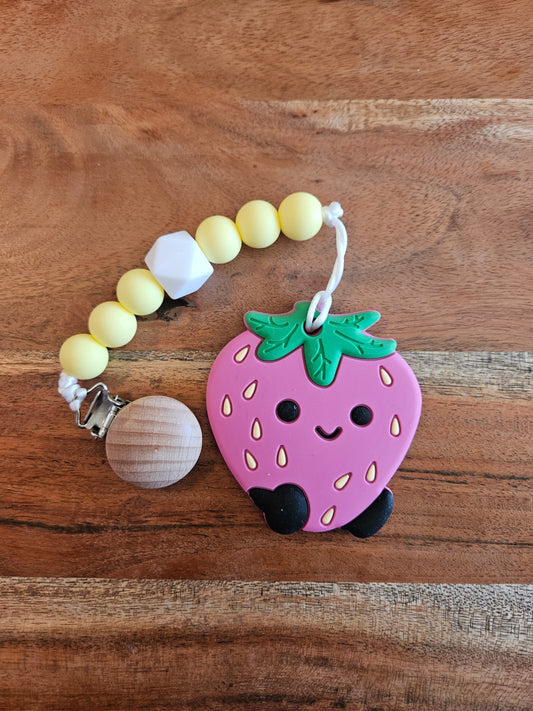 Strawberry Silicone Teether