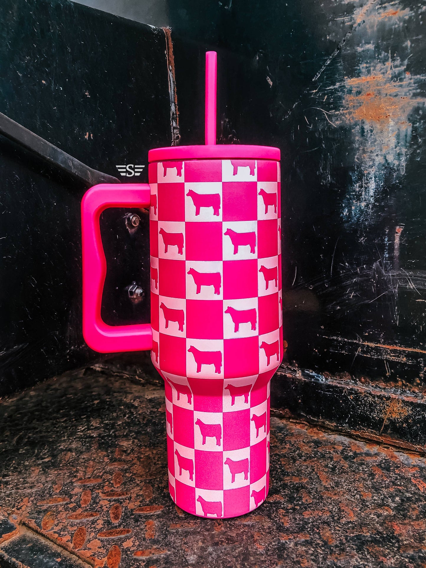 Checkered Show Animal 40oz Tumbler