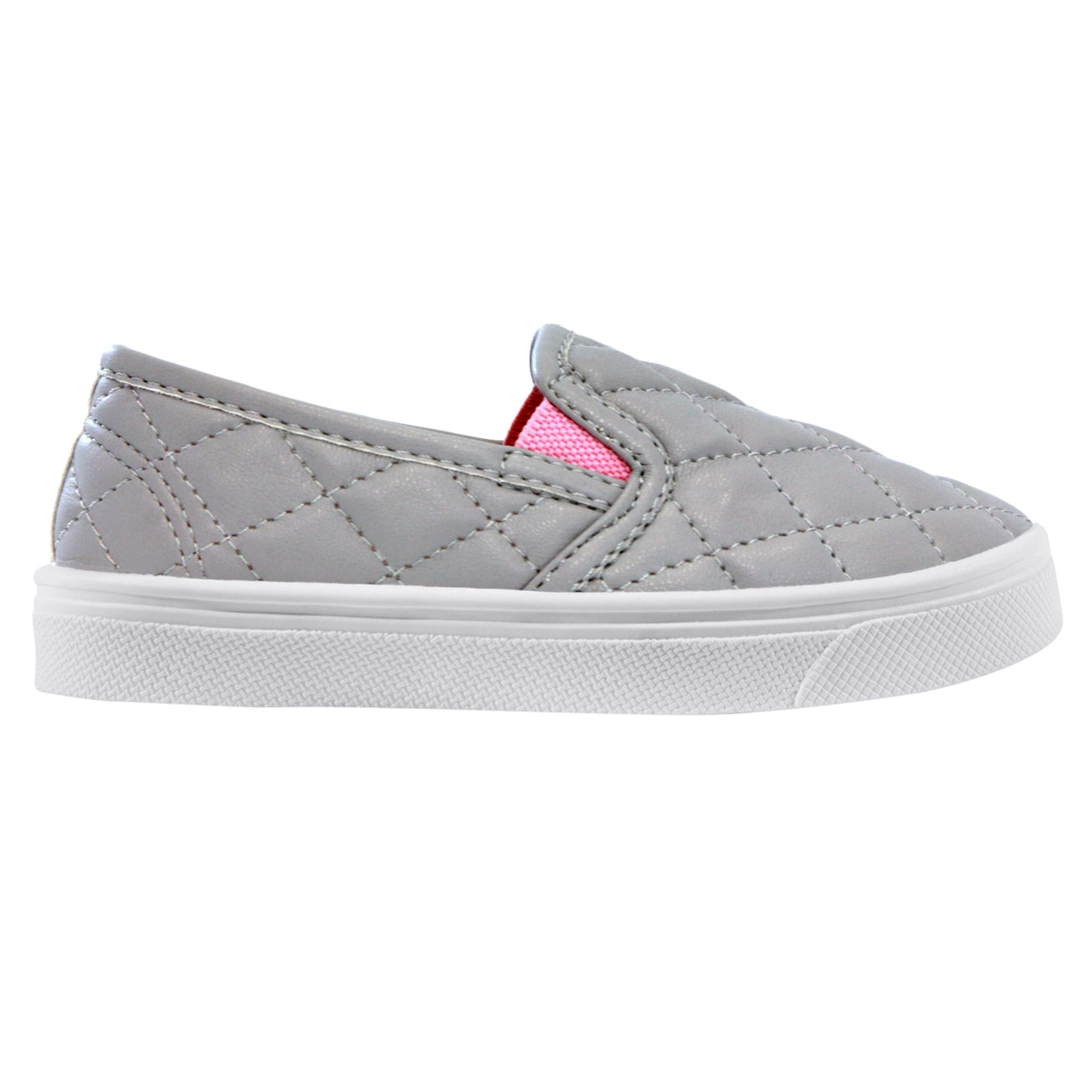 Madison Girls Slip Ons- Grey