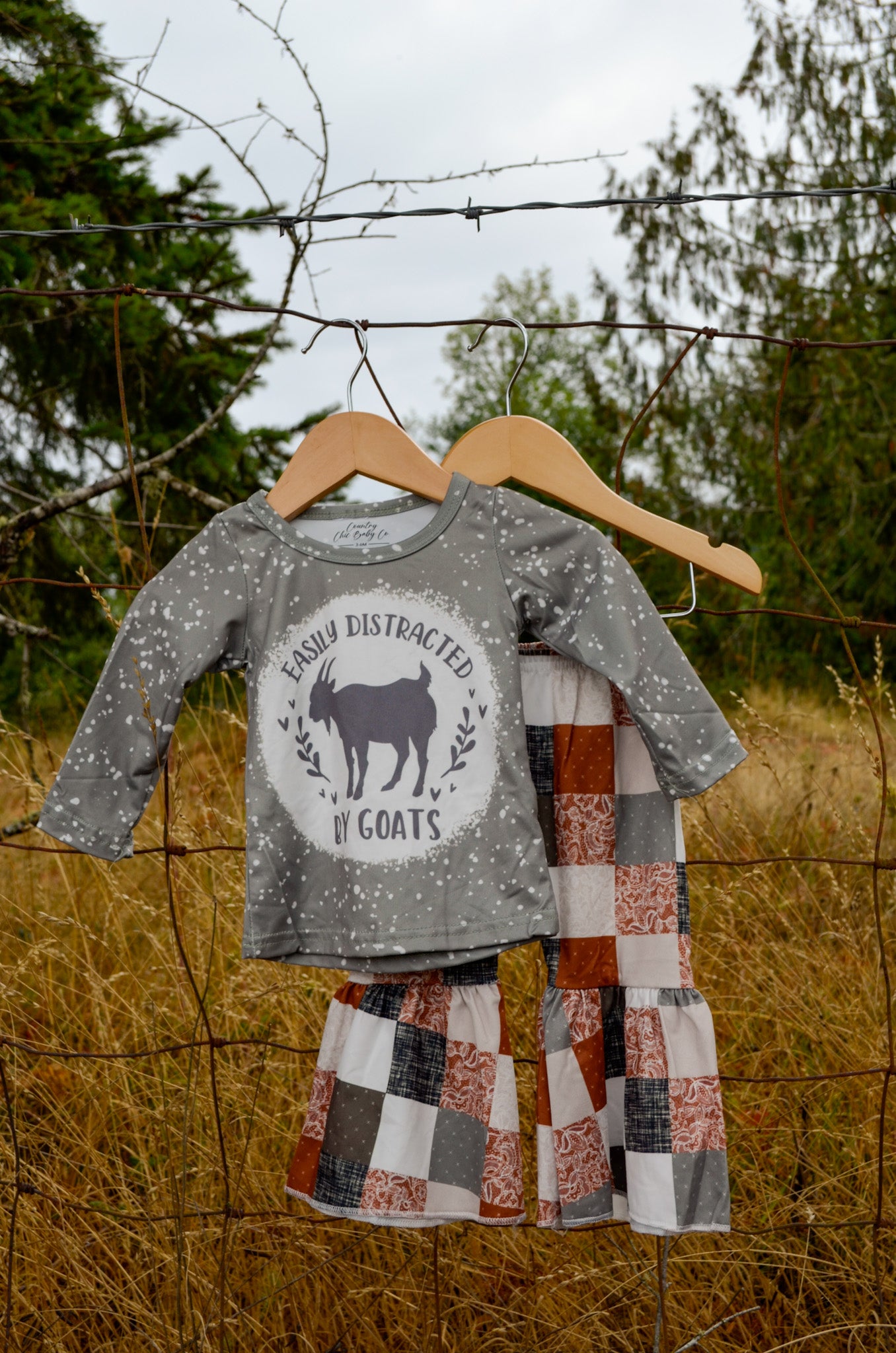 Goats Patchwork Western Outfit