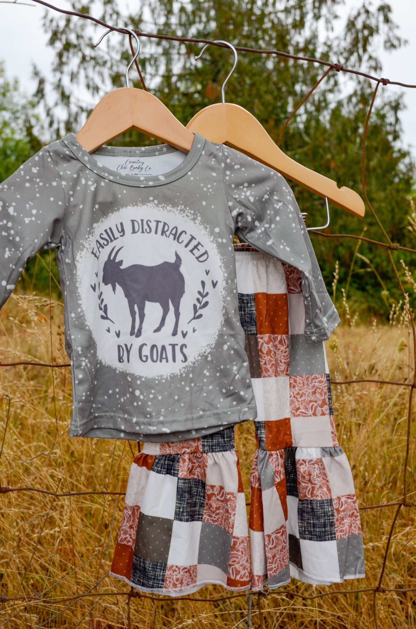 Goats Patchwork Western Outfit