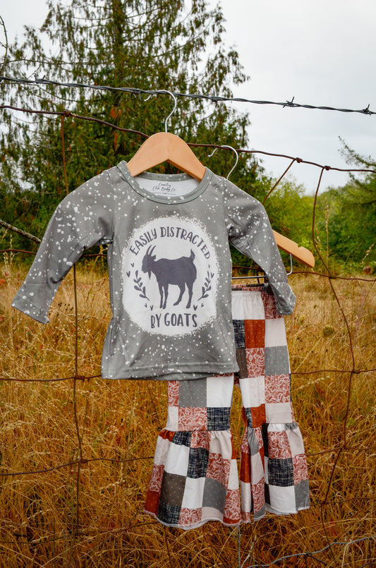Goats Patchwork Western Outfit
