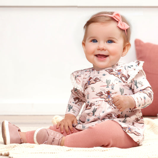 Prairie Princess Baby Girl's Western Bamboo Top & Legging