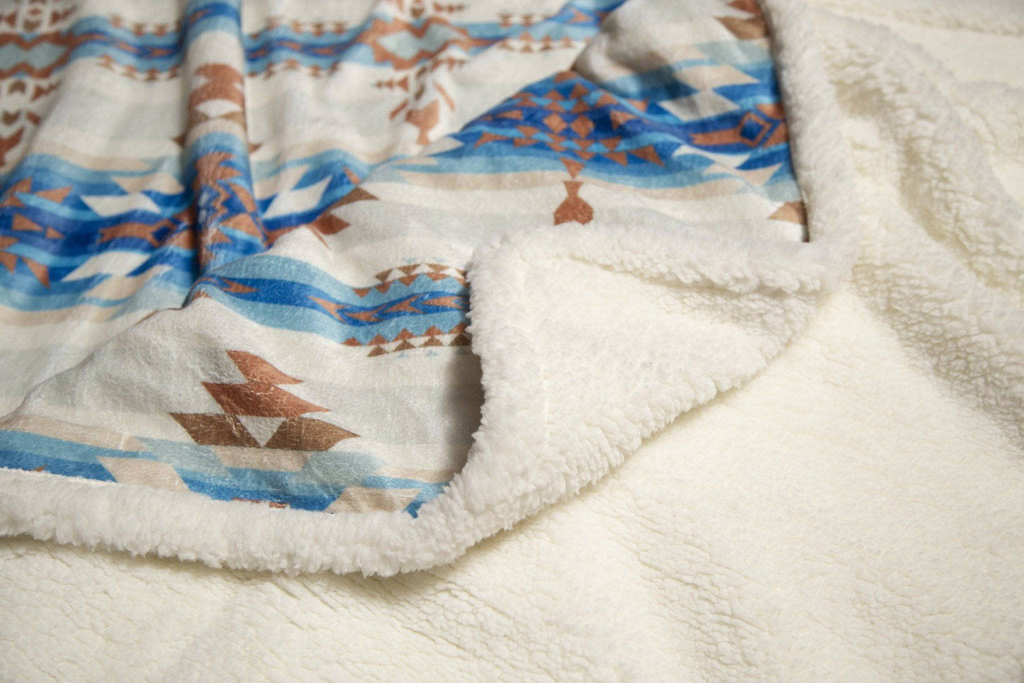 Southwestern Plush Sherpa Throw