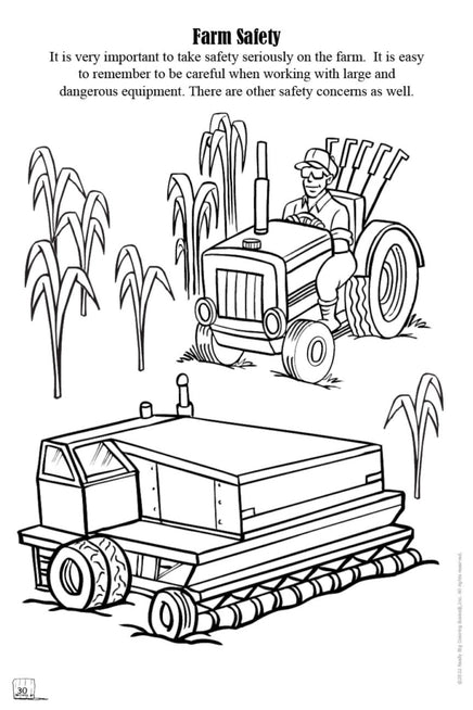 Food and Fun on the Farm Coloring Book