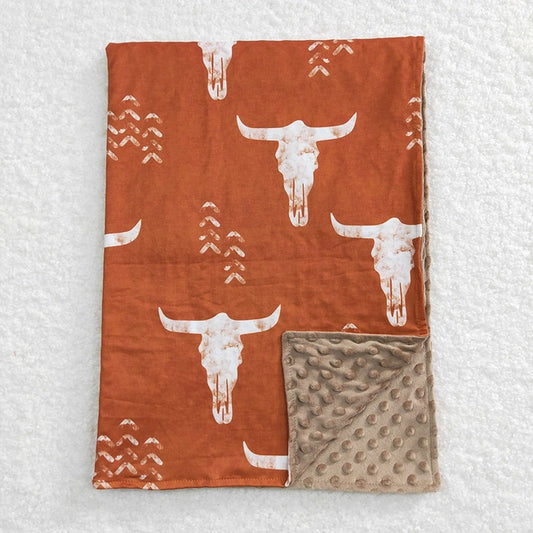 Longhorn Minky Baby Blanket