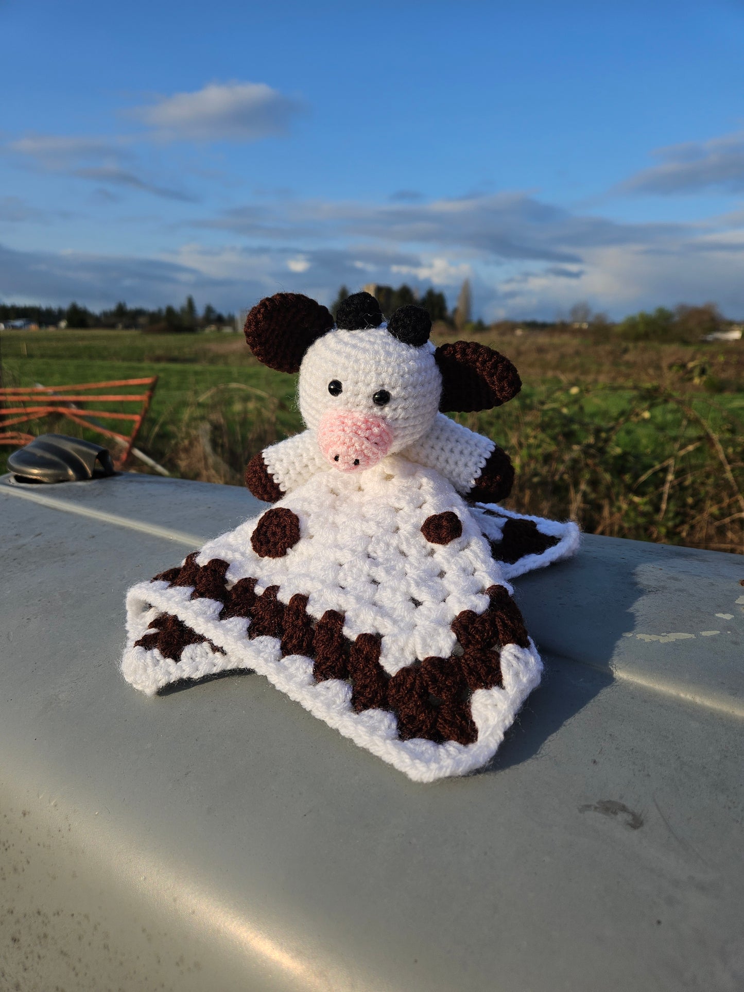 Crochet Cow Lovey