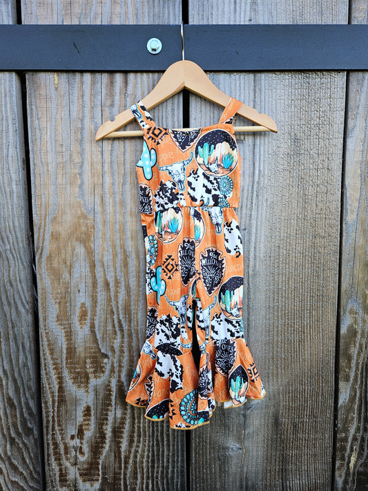 Concho Pant Flare Romper