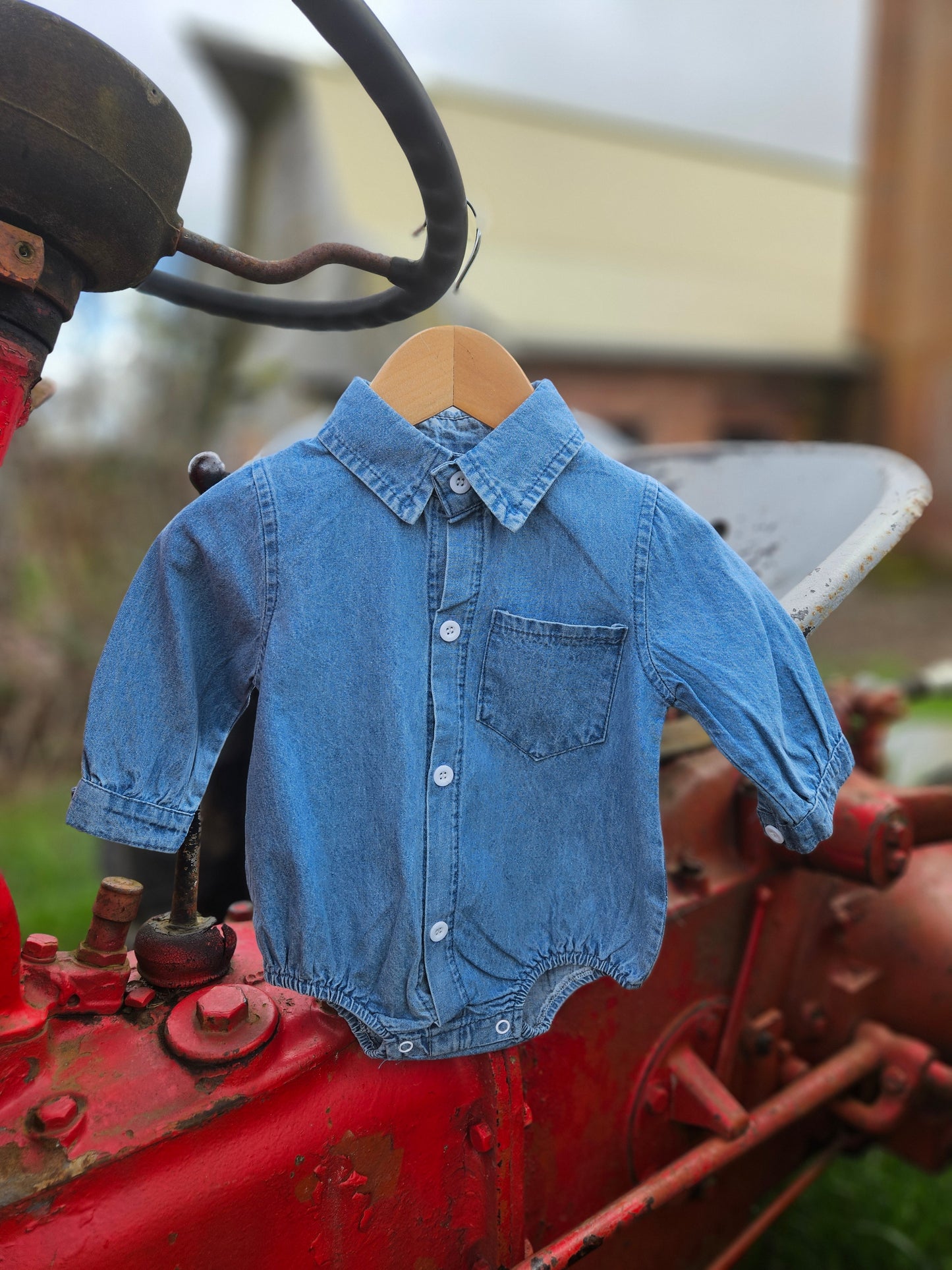 Jean Long Sleeve Onesie