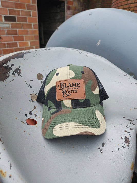 Blame it All on My Roots Trucker Hat-Youth