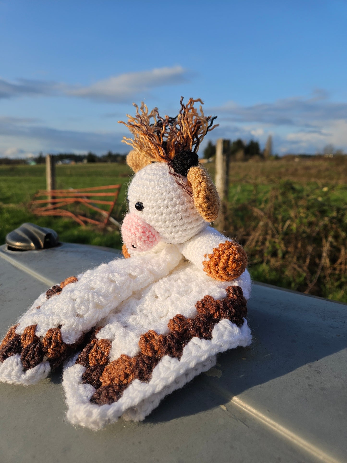Crochet Highland Cow Lovey