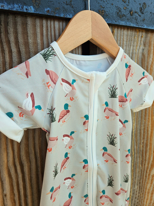 Mallard Duck Shortie Romper
