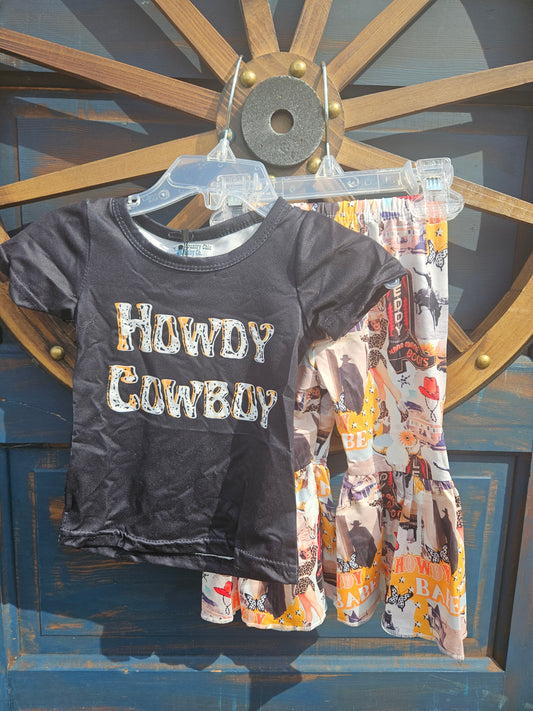Howdy Cowboy Bell Bottom Set