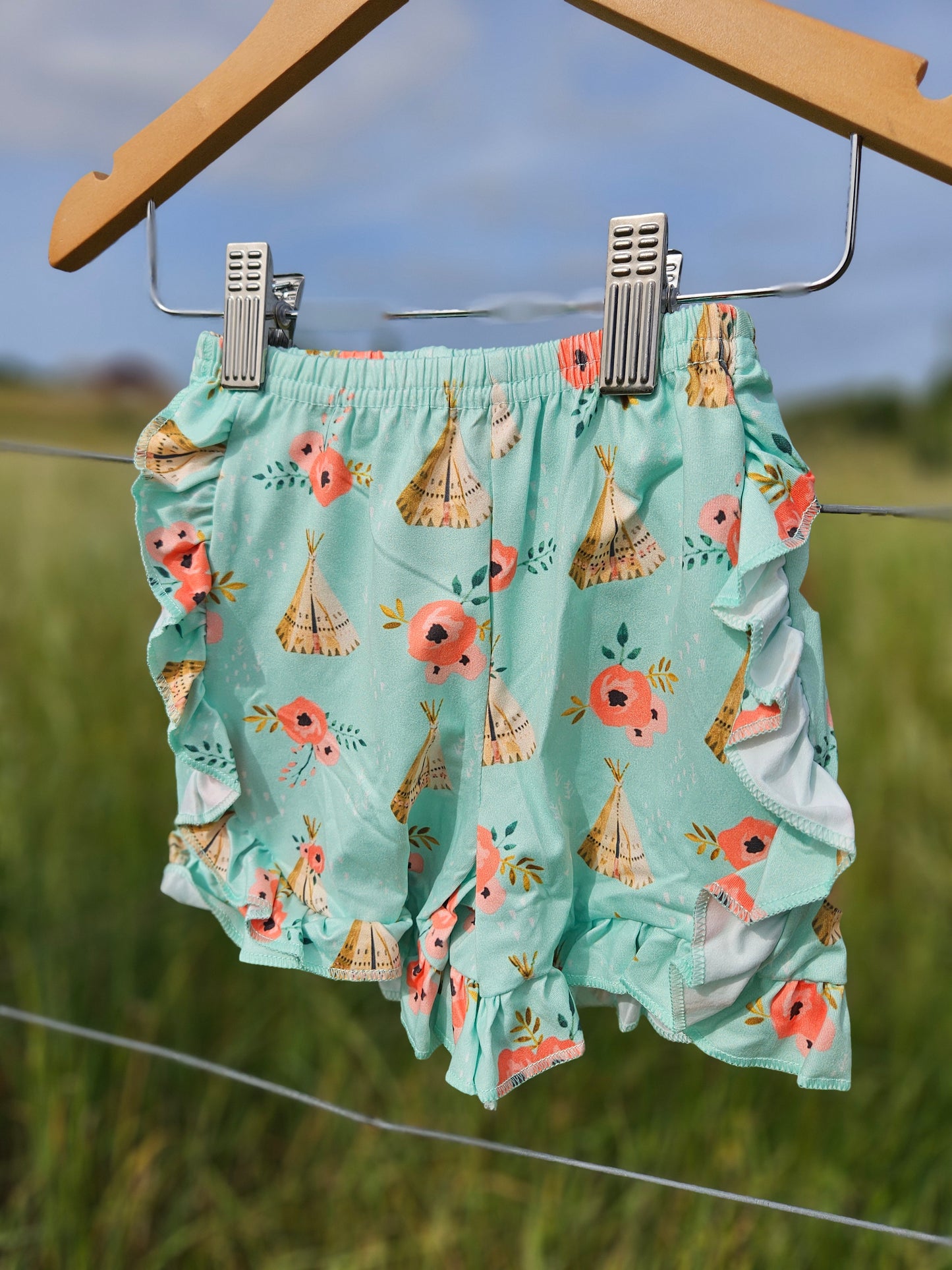 Stay Wild Ruffles Short Set