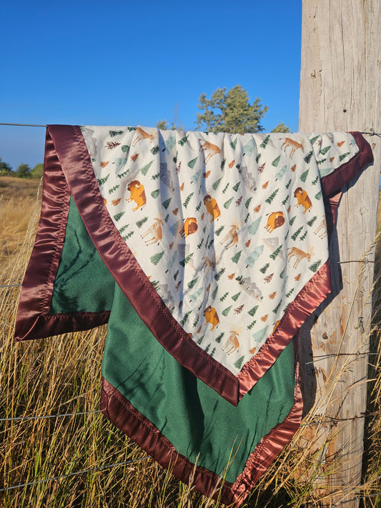 Buffalo Wonderer Fleece Baby Blanket