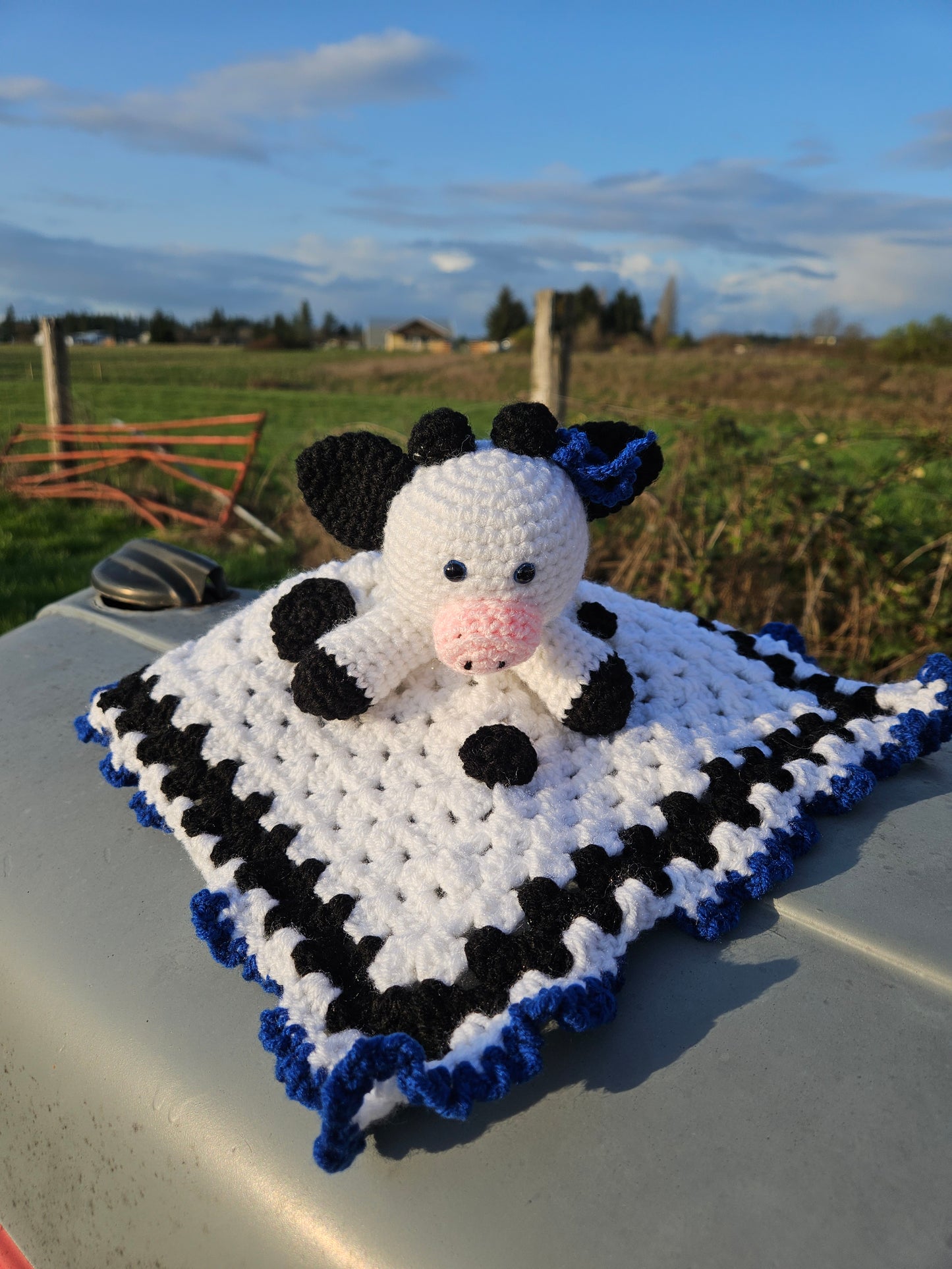 Crochet Cow Lovey