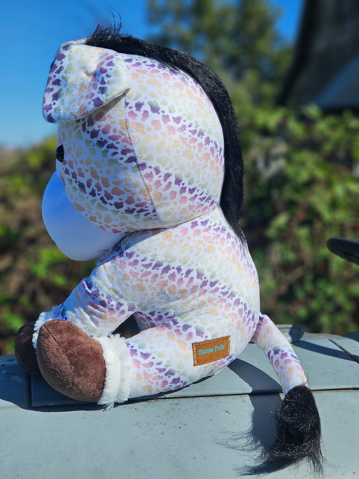 Rainbow Horse Plushie