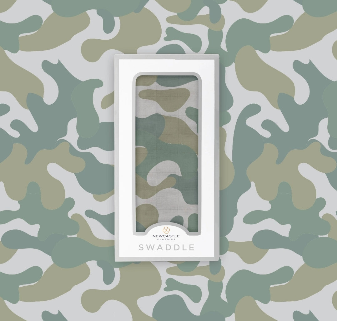 Hunters Camo Bamboo Swaddle