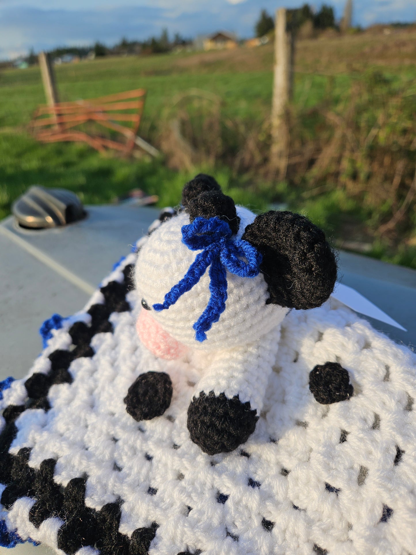Crochet Cow Lovey