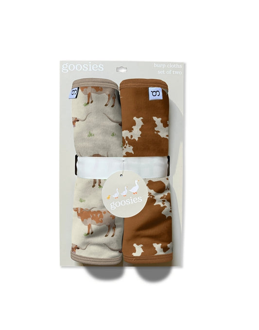 Longhorn Burp Cloth Set