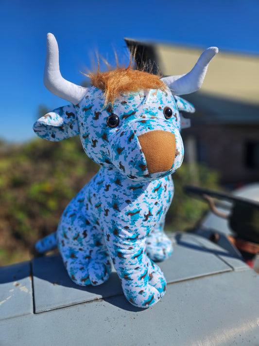 Turquoise Highland Plushie