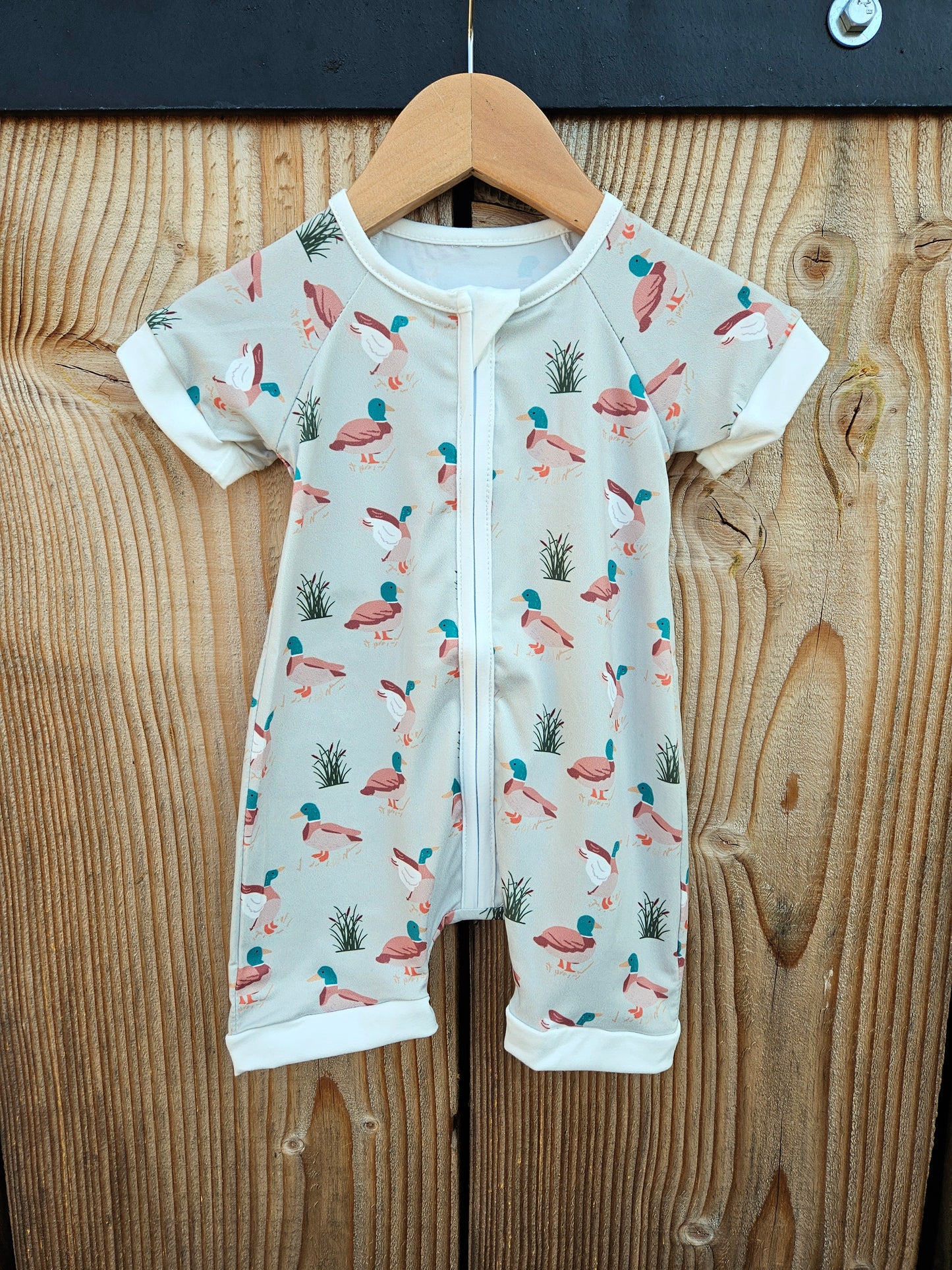 Mallard Duck Shortie Romper
