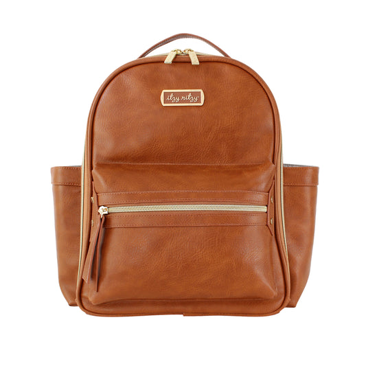 Cognac Itzy Mini™ Diaper Bag Backpack by Itzy Ritzy
