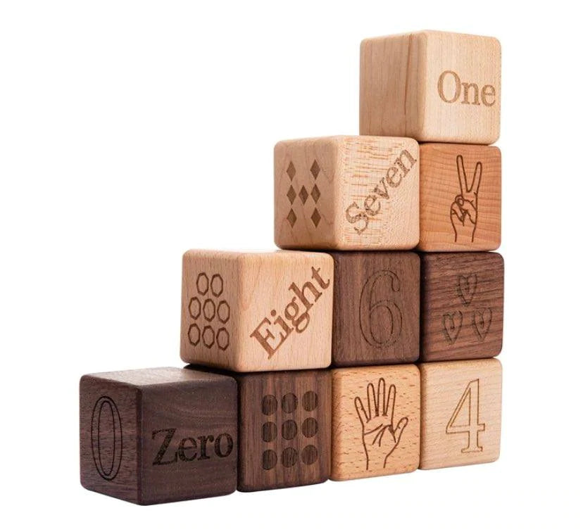 Wooden Number Blocks