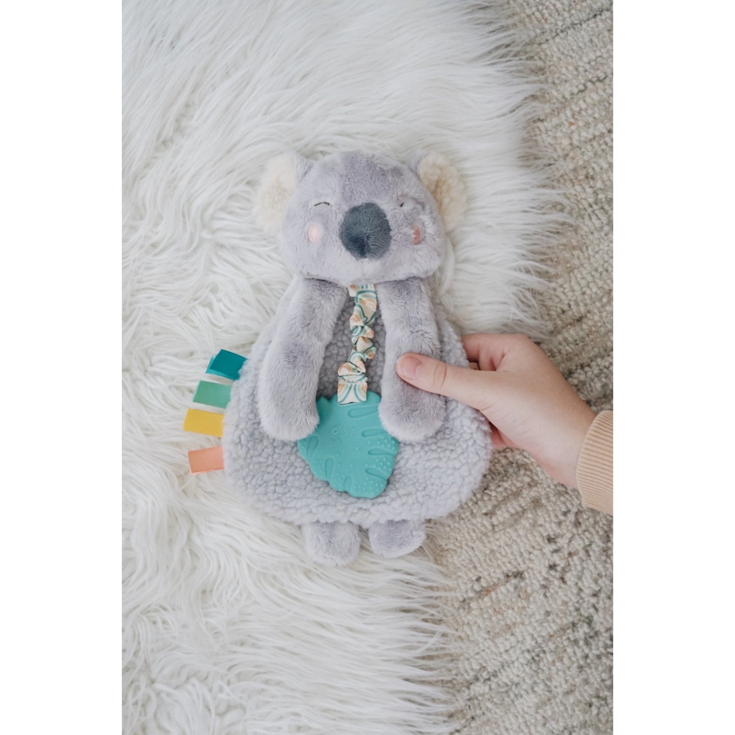 Itzy Friends Lovey Plush with Silicone Teether Toy