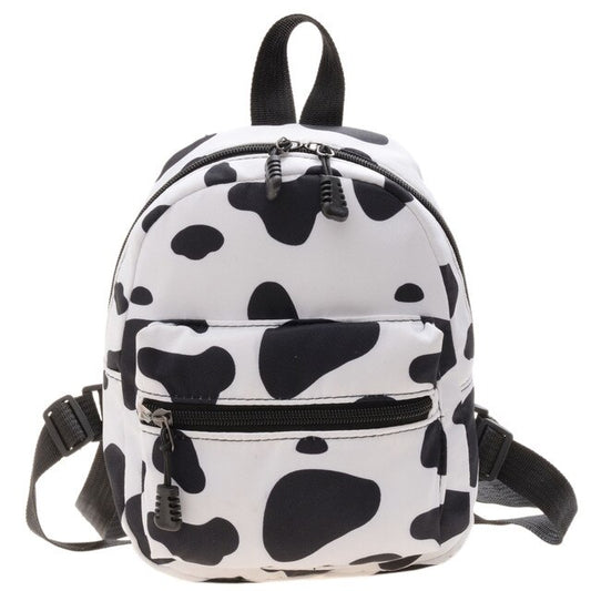 Cow Print Mini Backpack