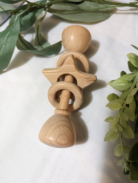 Wooden Hand Rattle