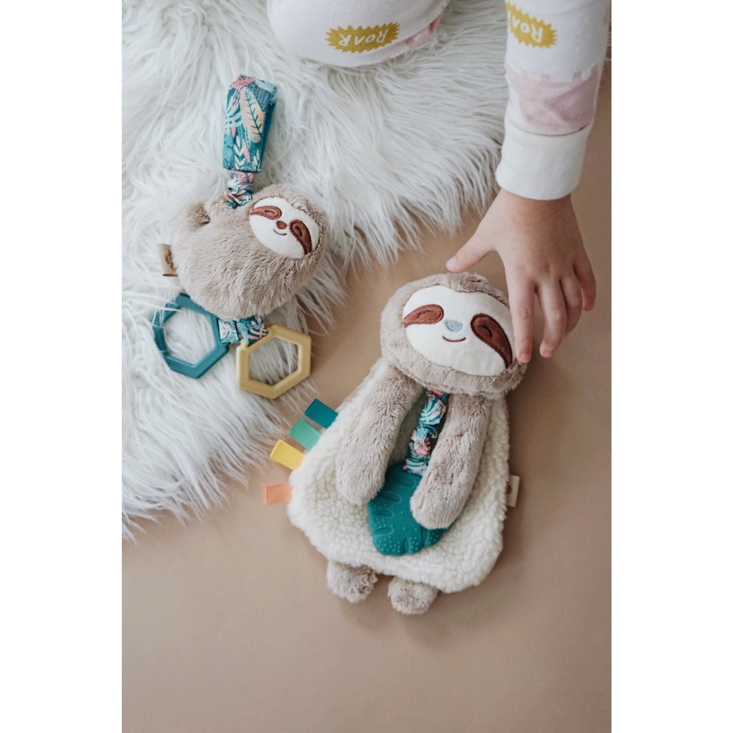 Itzy Friends Lovey Plush with Silicone Teether Toy