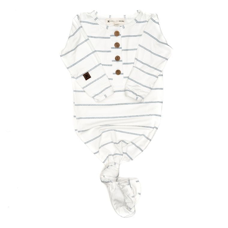 Papillon Bebe Knotted Gown 0-3M